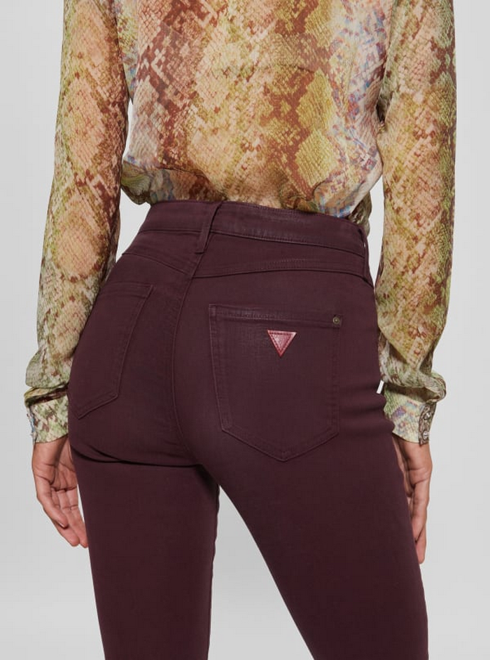 Jeans Guess Coated 1981 Skinny F50G Burdeo-5