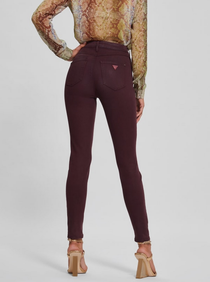 Jeans Guess Coated 1981 Skinny F50G Burdeo-4