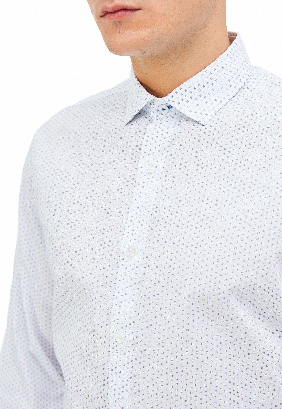 Camisa formal estampado geométrico-1