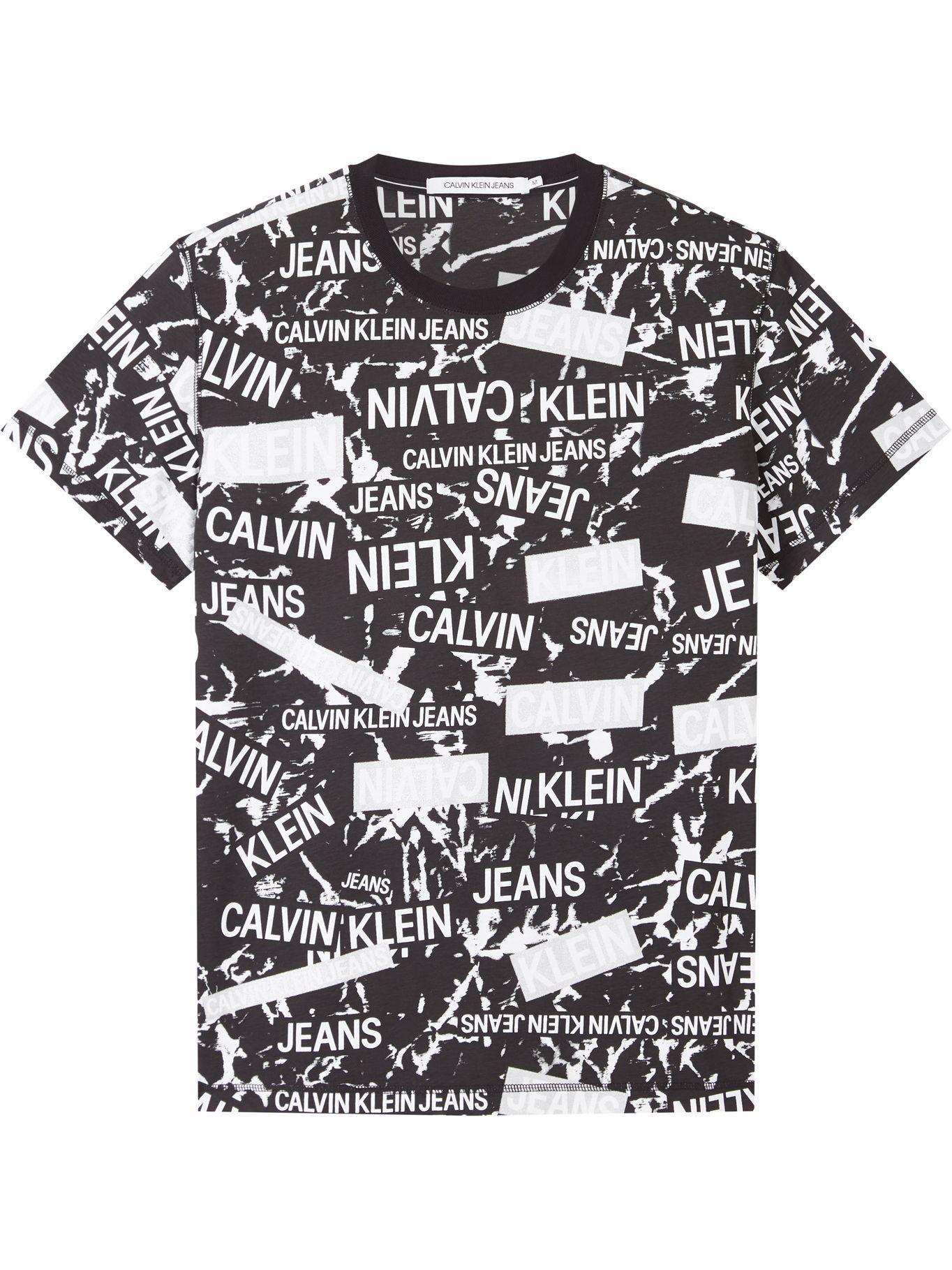 Polera Aop Logo Negro Calvin Klein-3