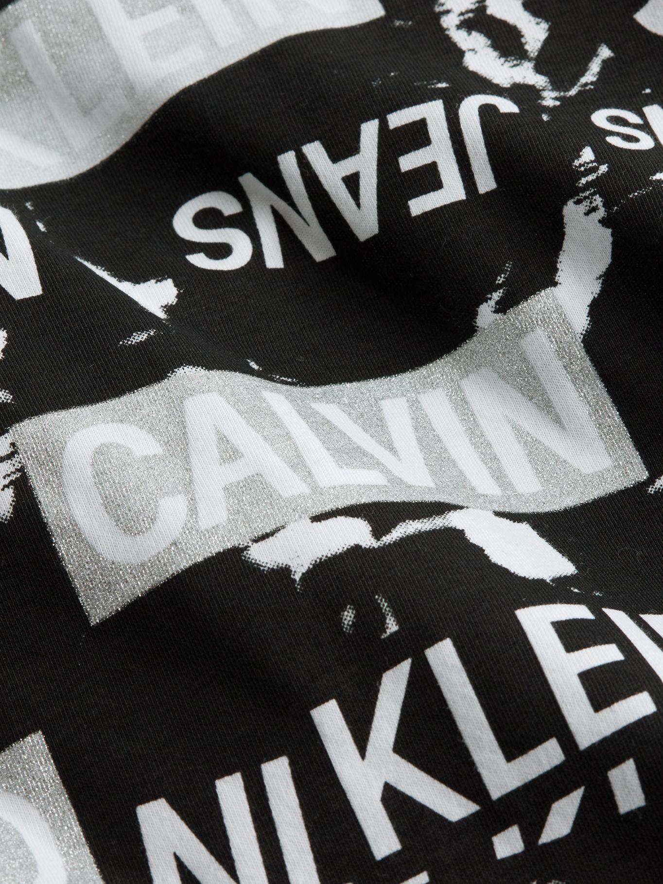 Polera Aop Logo Negro Calvin Klein-4