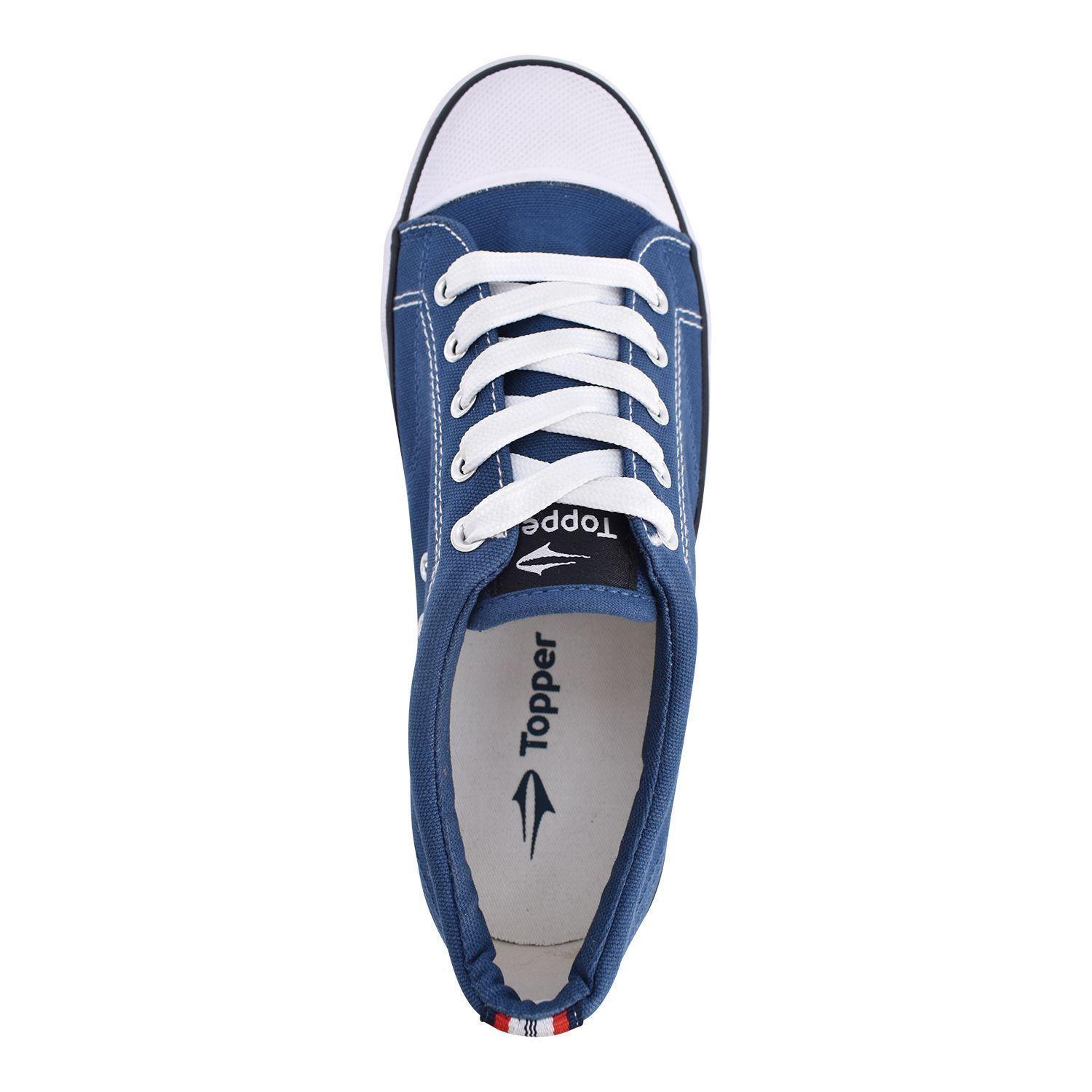 Zapatilla Topper Unisex Derby Azul Francia-2