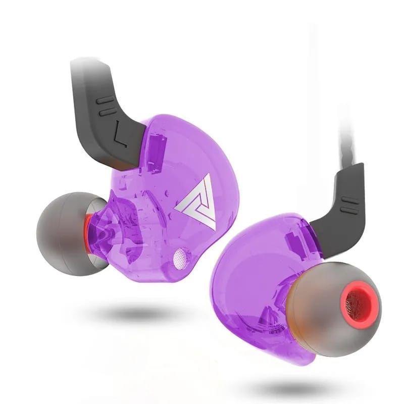 Audifonos Elegante Deportivo Qkz Ak6 Con Cable Jack MORADO-0