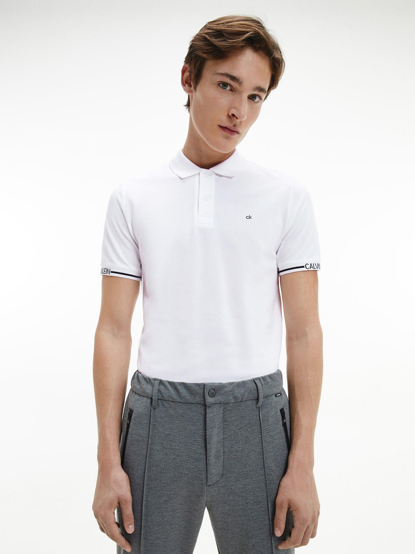 Polo Logo Cuff Blanco Calvin Klein-3