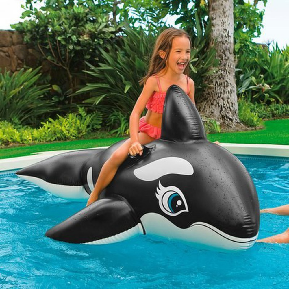 Flotador Inflable Diseño Orca 193x119 Cm Whale-2