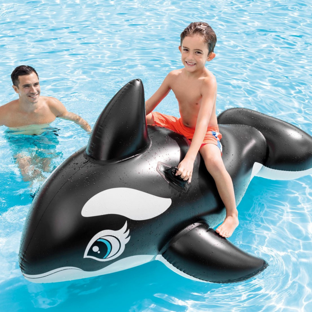 Flotador Inflable Diseño Orca 193x119 Cm Whale-3