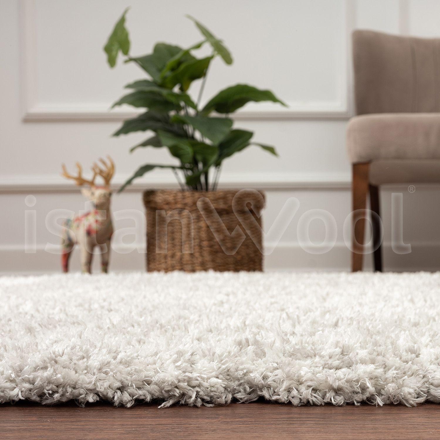 Alfombra Moderna 160x240 cms.Shaggy Blanco-3