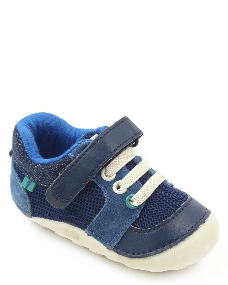 Zapatilla Velcro Elástico A Gatear Niño Ficcus-0