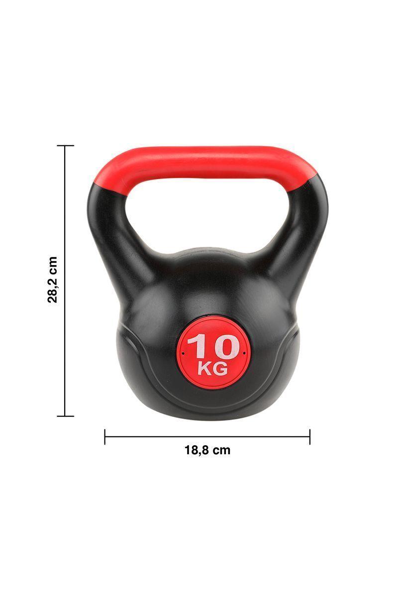 Kettlebell Pesa Rusa Cemento Color 10 Kg Negro-2