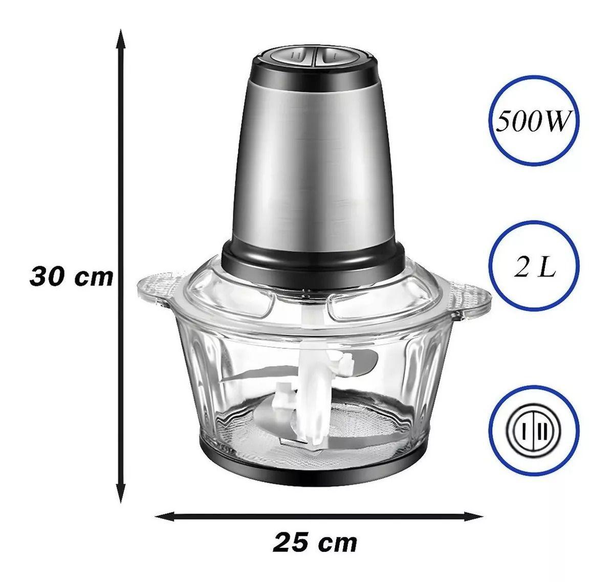 Picadora 123 Procesador De Alimentos Cocina 2 Litros-4