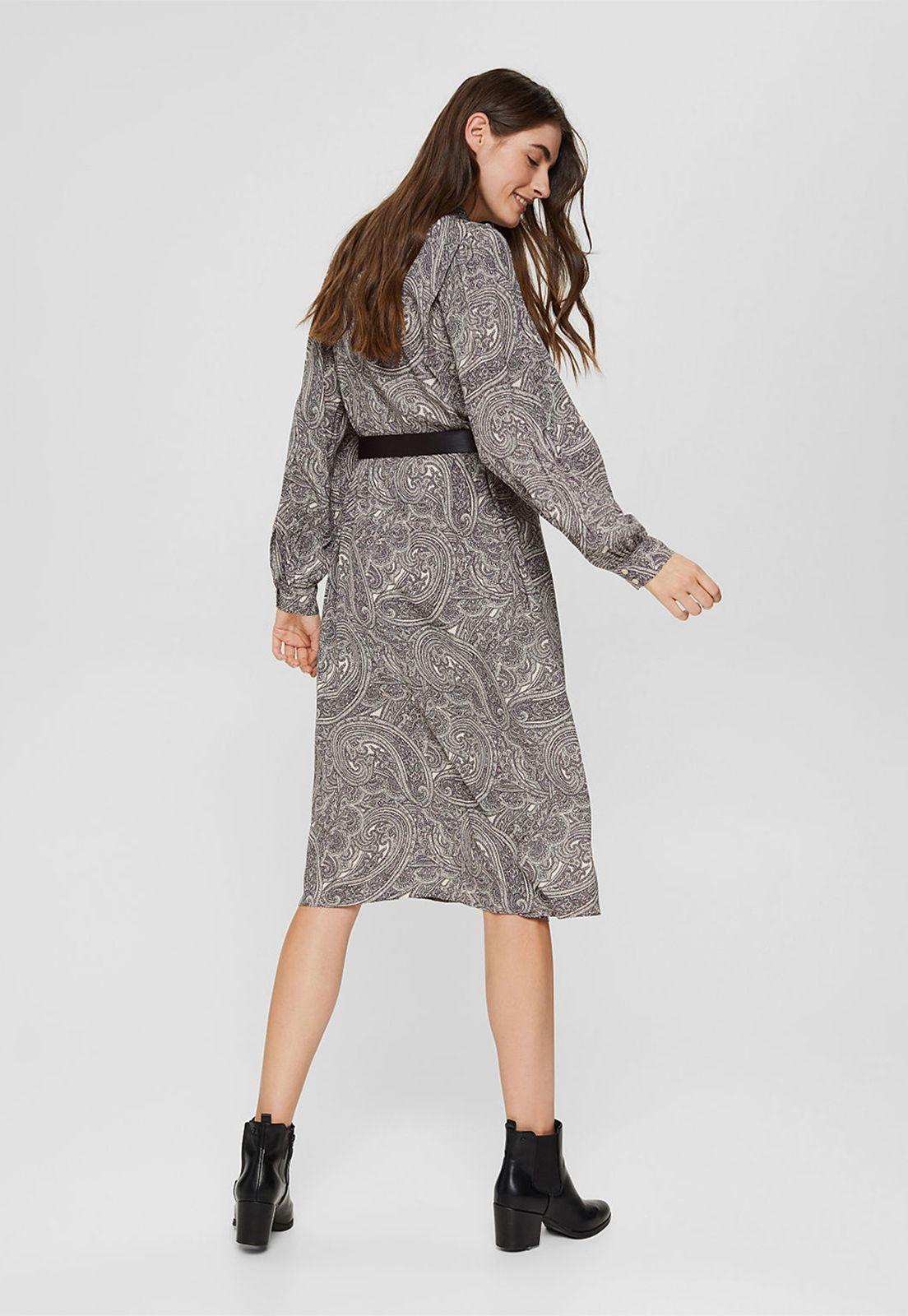 Vestido Camisero Con Cinturón Esprit-1