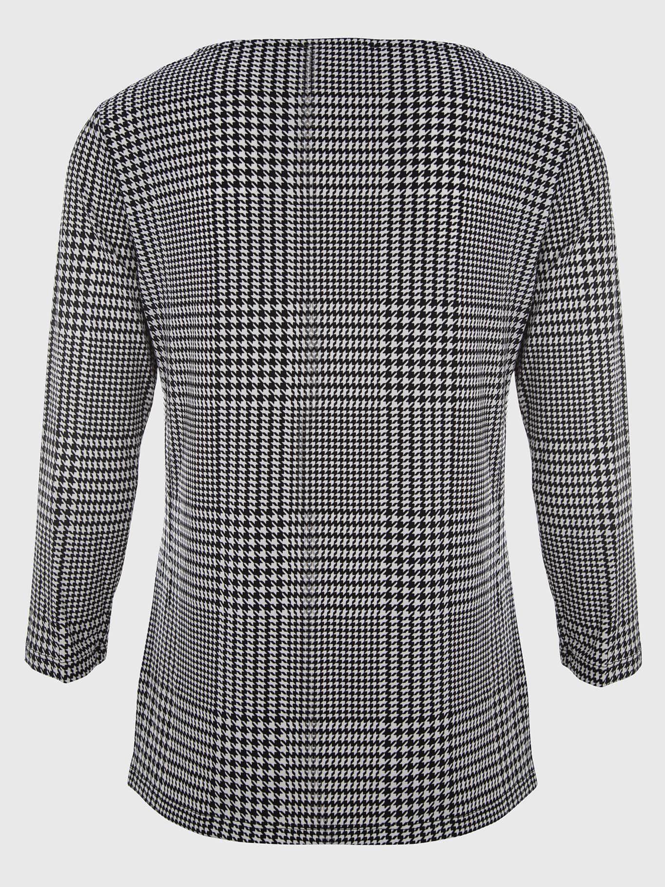 Blusa a Cuadros Negro Calvin Klein-1