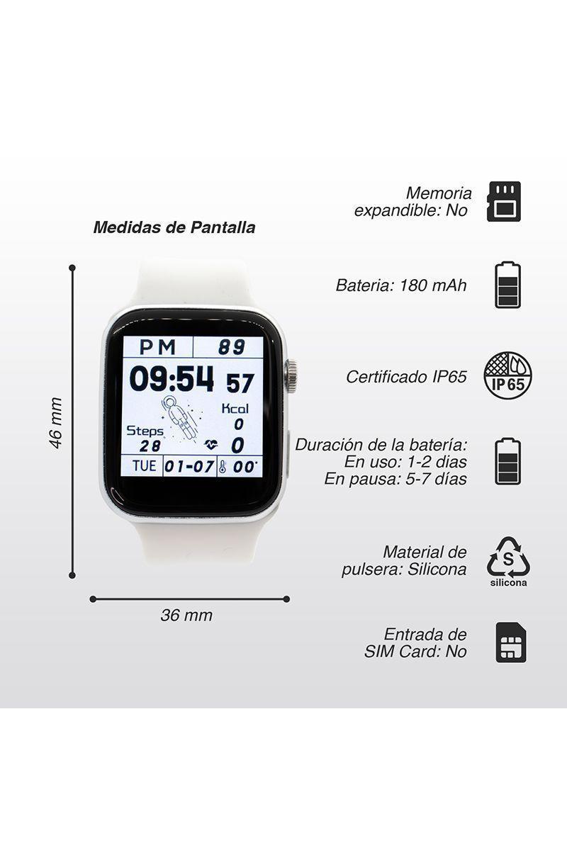 Reloj Inteligente Smartwatch ZN76 Blanco-2