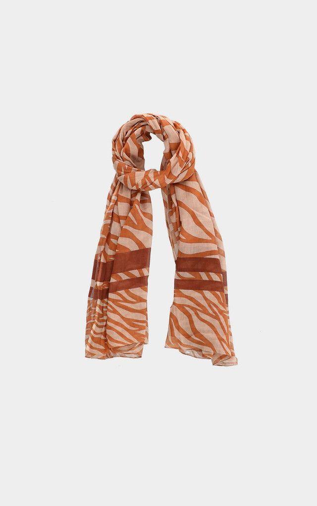 Pañuelo Estampado Sabana café i-D-0