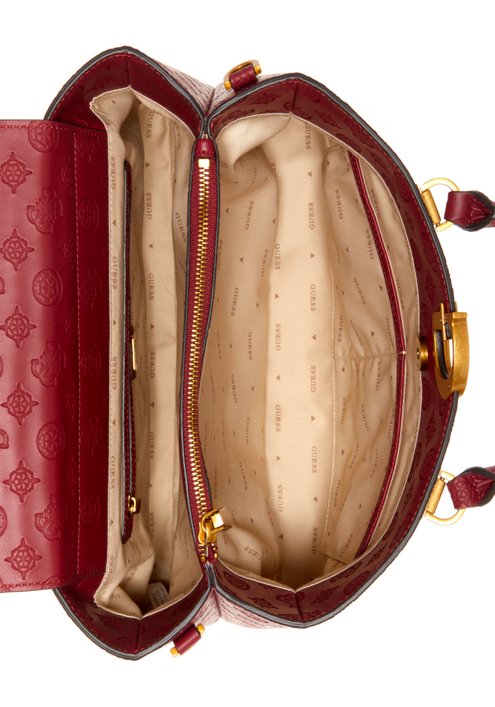 Cartera G Vibe Girlfriend Carryall Mtg Rojo Guess-3