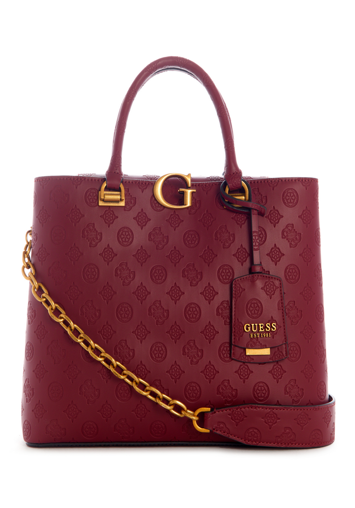 Cartera G Vibe Girlfriend Carryall Mtg Rojo Guess-0