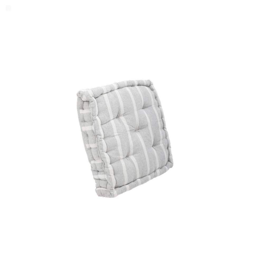 COJIN DENIM TERRAZA RAYA 40X40 GRIS CL DIB-1