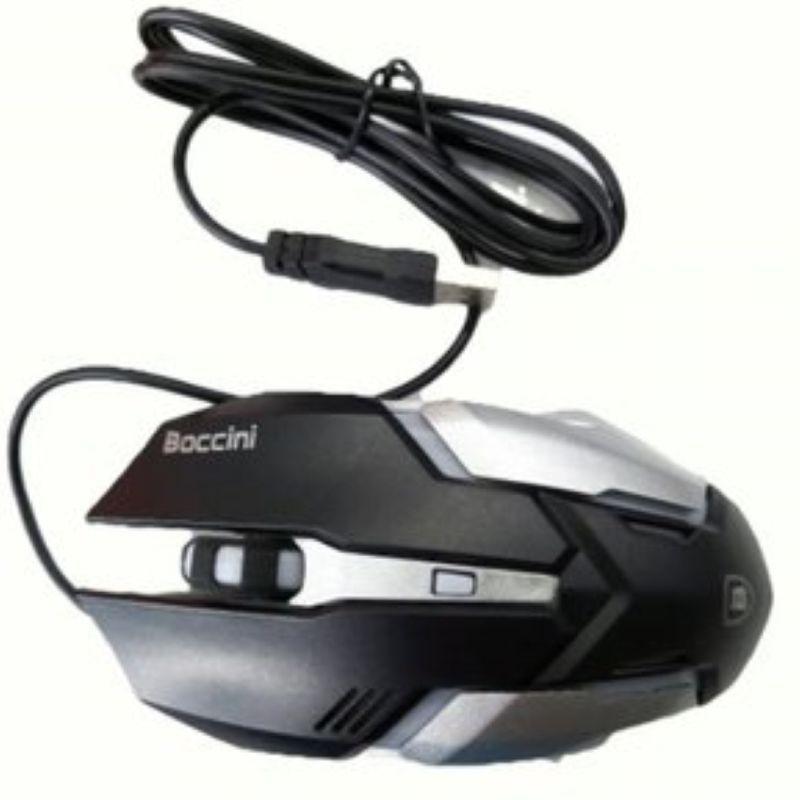 Mouse Gamer Boccini X7 Negro Con Luz-1