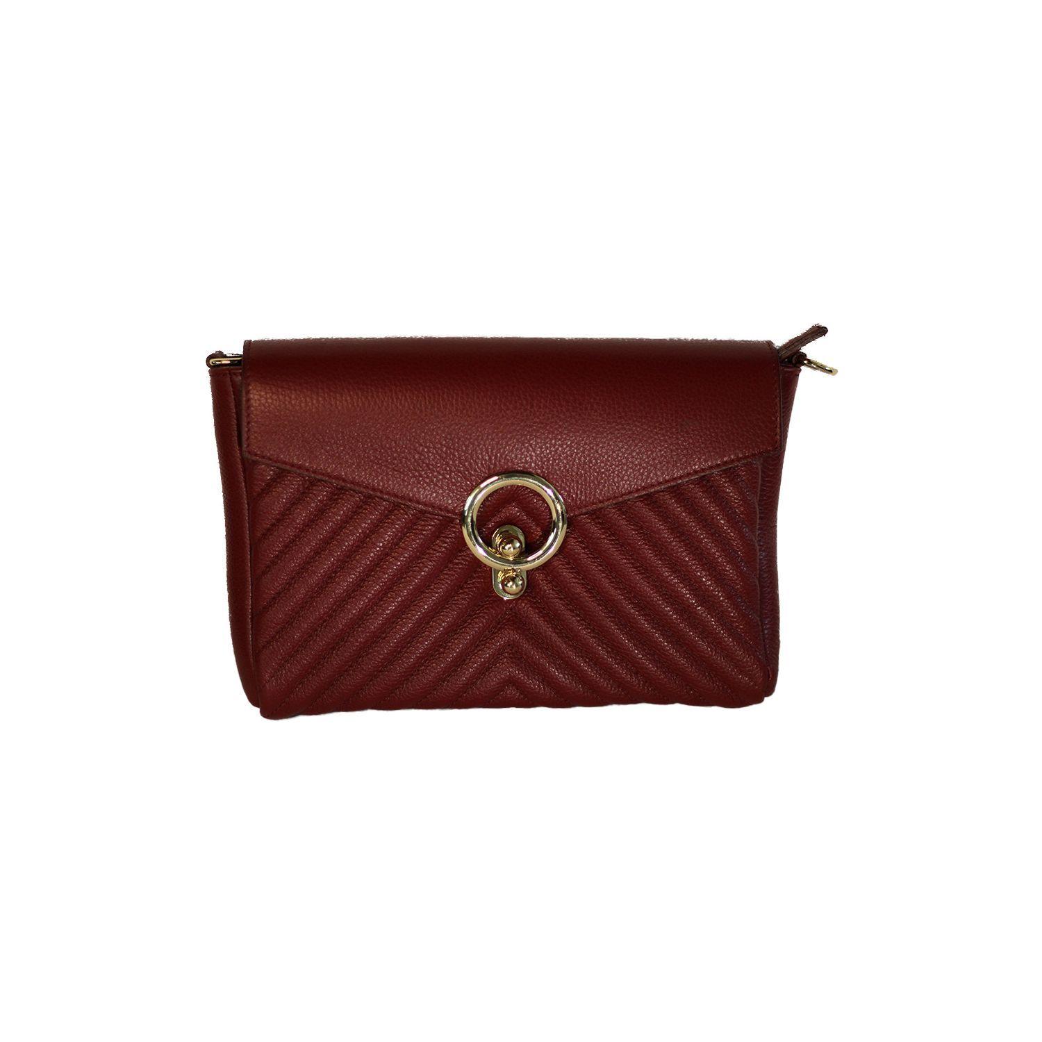 Cartera  Rojo   100% cuero-  Mod:   BSM-MGS-215-0