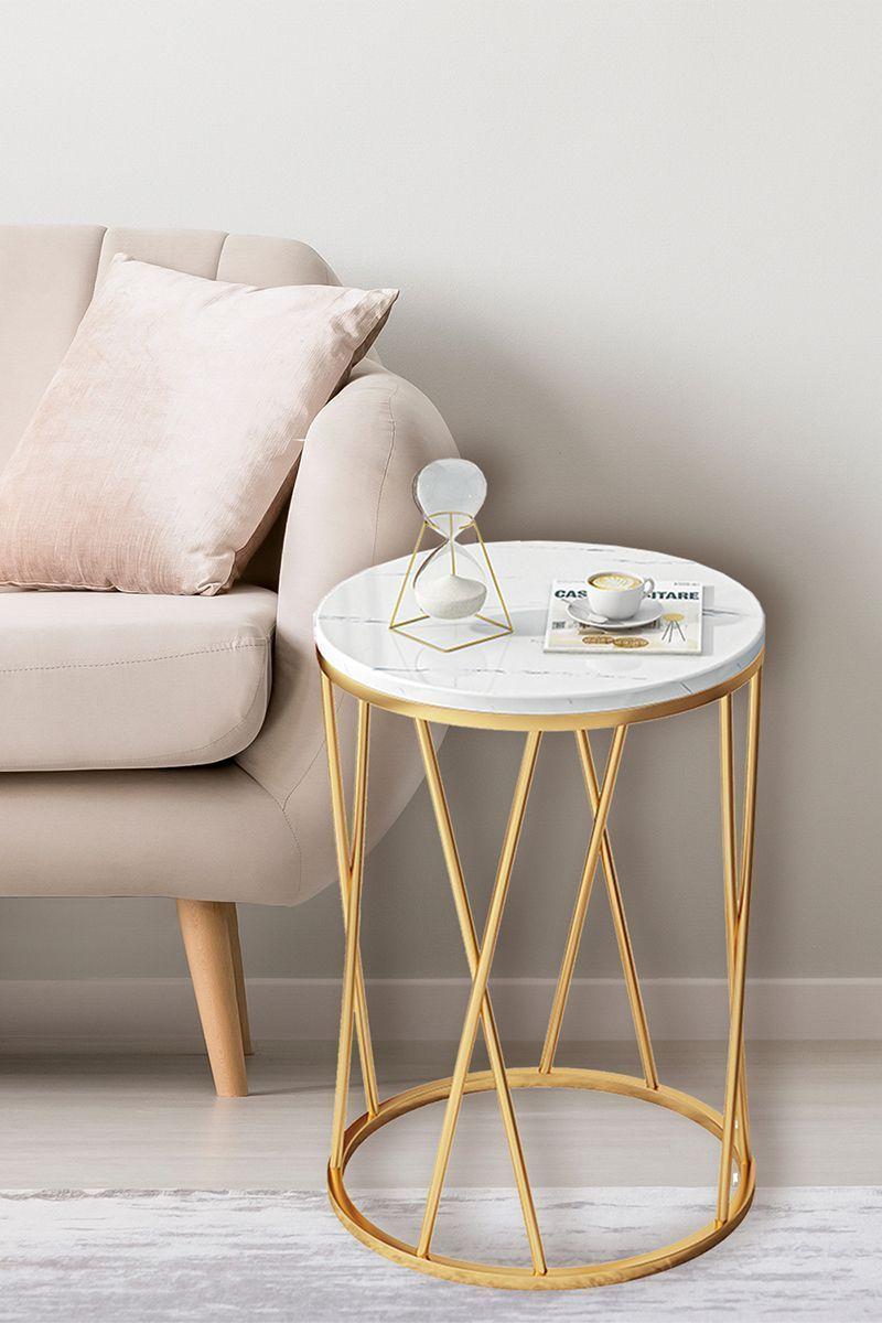 Mesa Auxiliar 55x40x40 cm Blanco-19