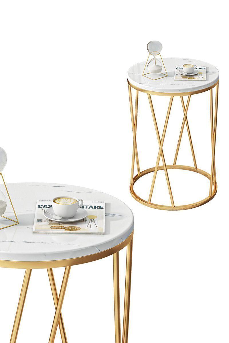 Mesa Auxiliar 55x40x40 cm Blanco-39