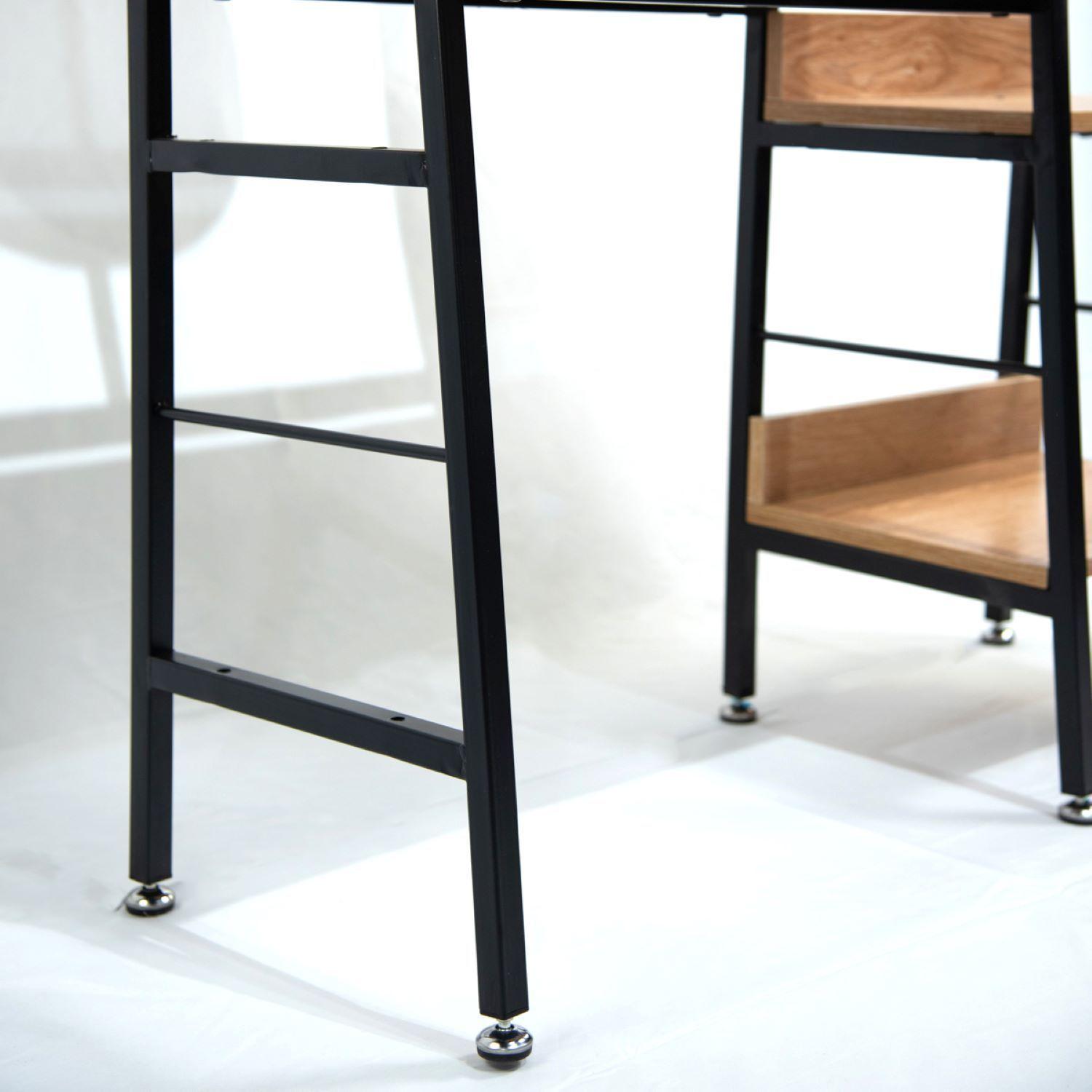 Mesa De Maquillaje Con 5 Repisas Madera De Acacia-6