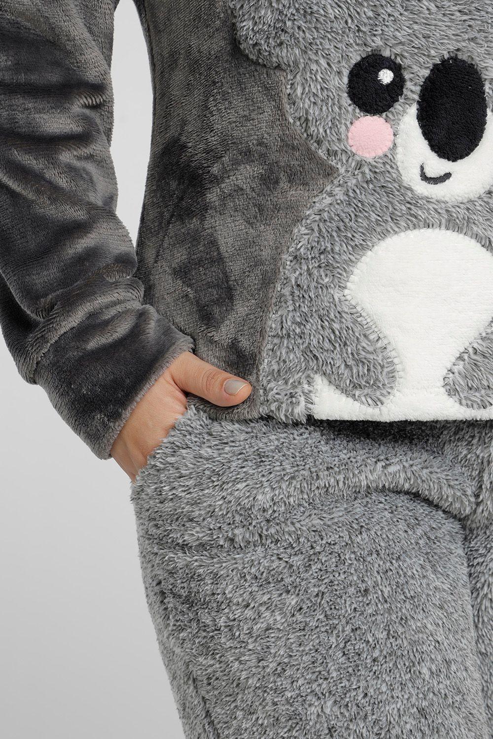 Pijama mujer Colar Gris 60.1398M-GRI Kayser-2