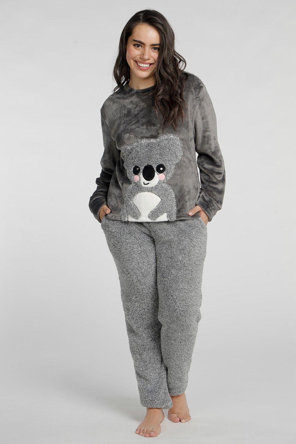 Pijama mujer Colar Gris 60.1398M-GRI Kayser-0