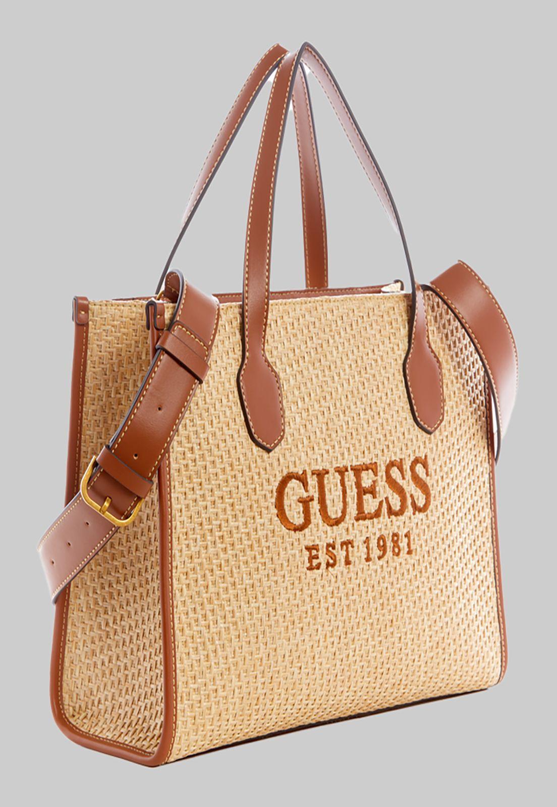 Cartera Guess Silvana 2 Compartment Tote Ntc Café-1