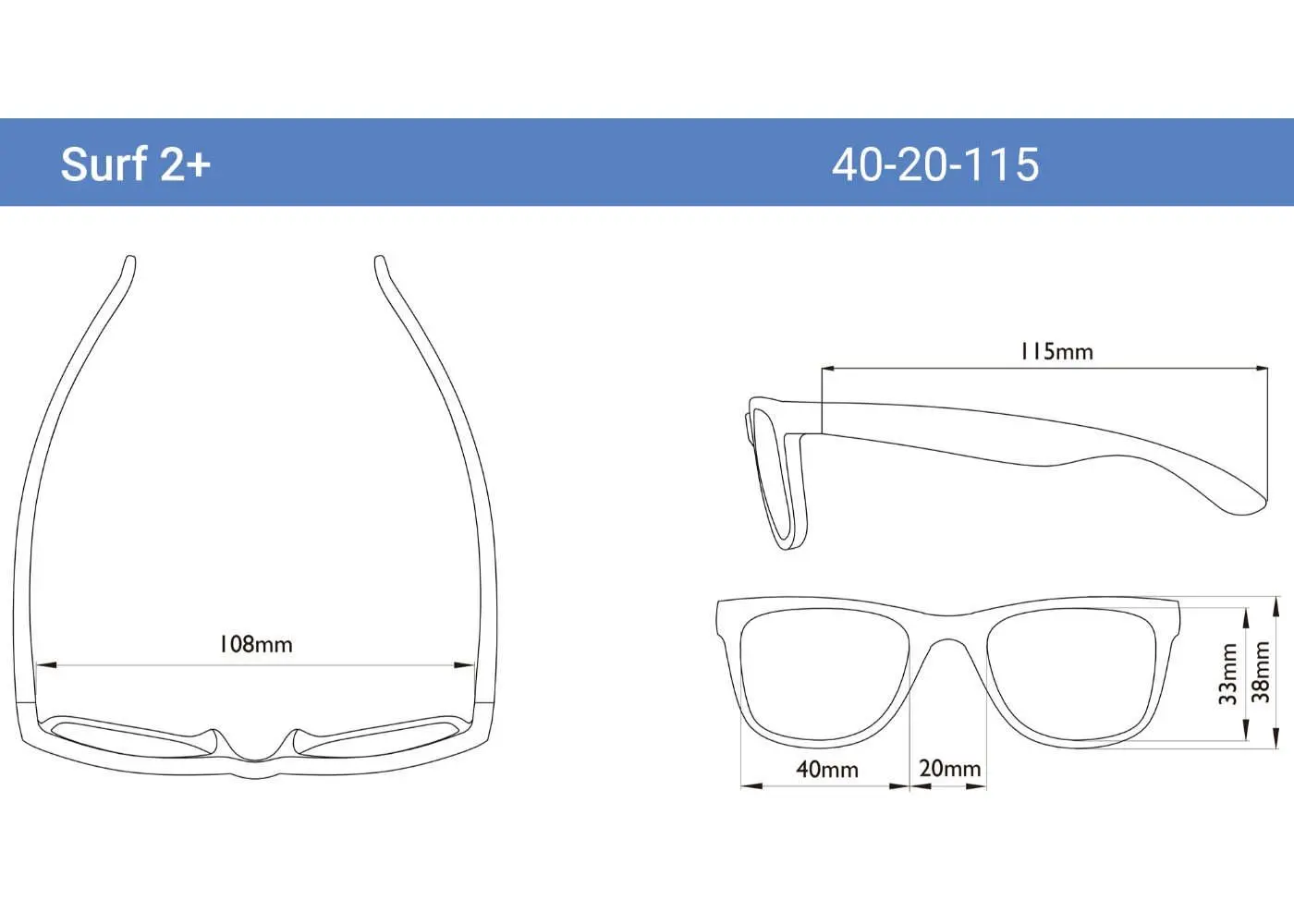 Lentes De Sol Para Niños Surf 2+ Blanco-2