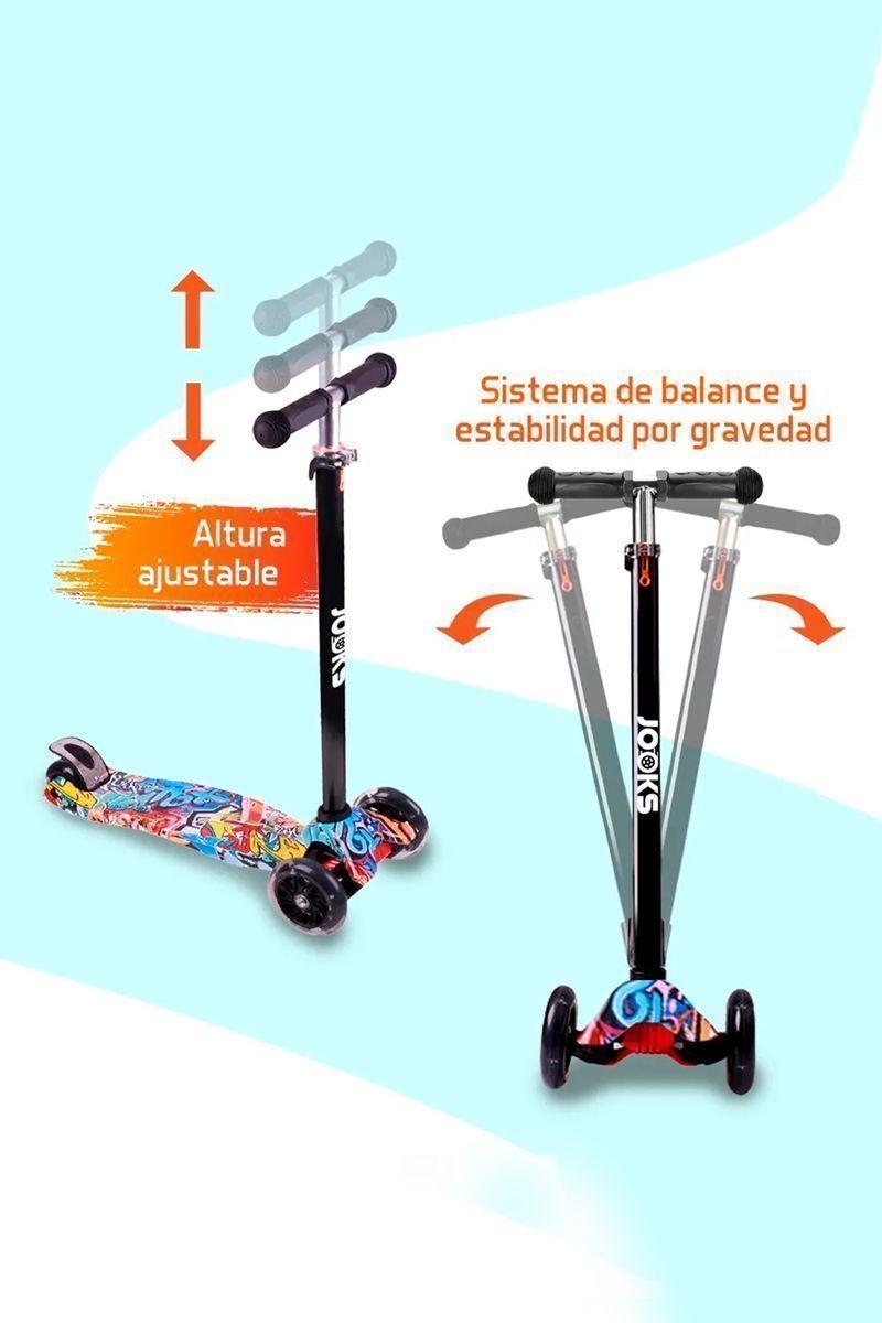 Scooter Monopatín Ajustable Light Wheels-5