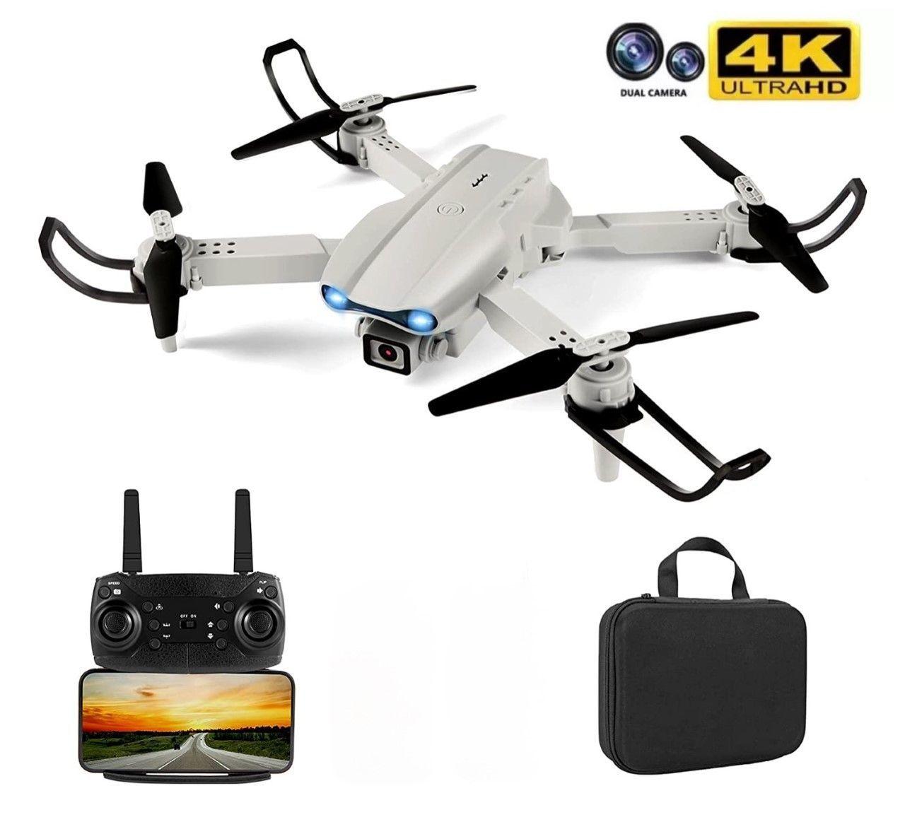 Dron Doble Cámara 4k Wifi Plegable Bolso Recargable Via Usb-1