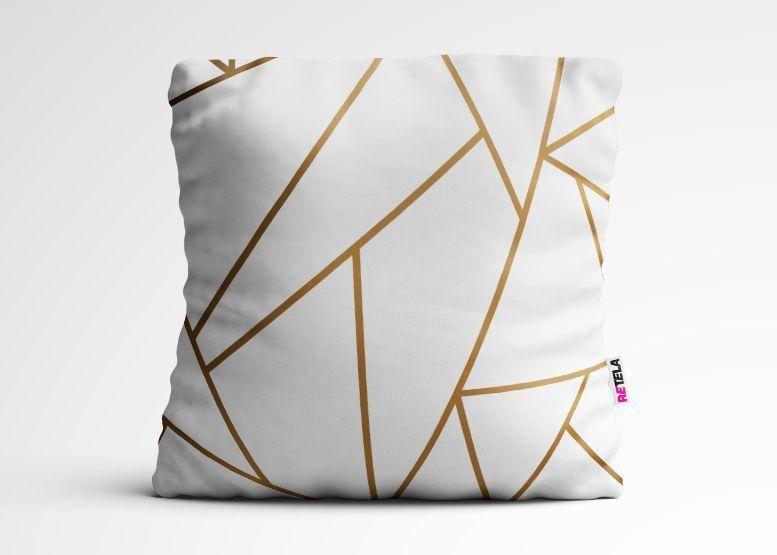 Cojin 45x45 cm ilustración Line white-0