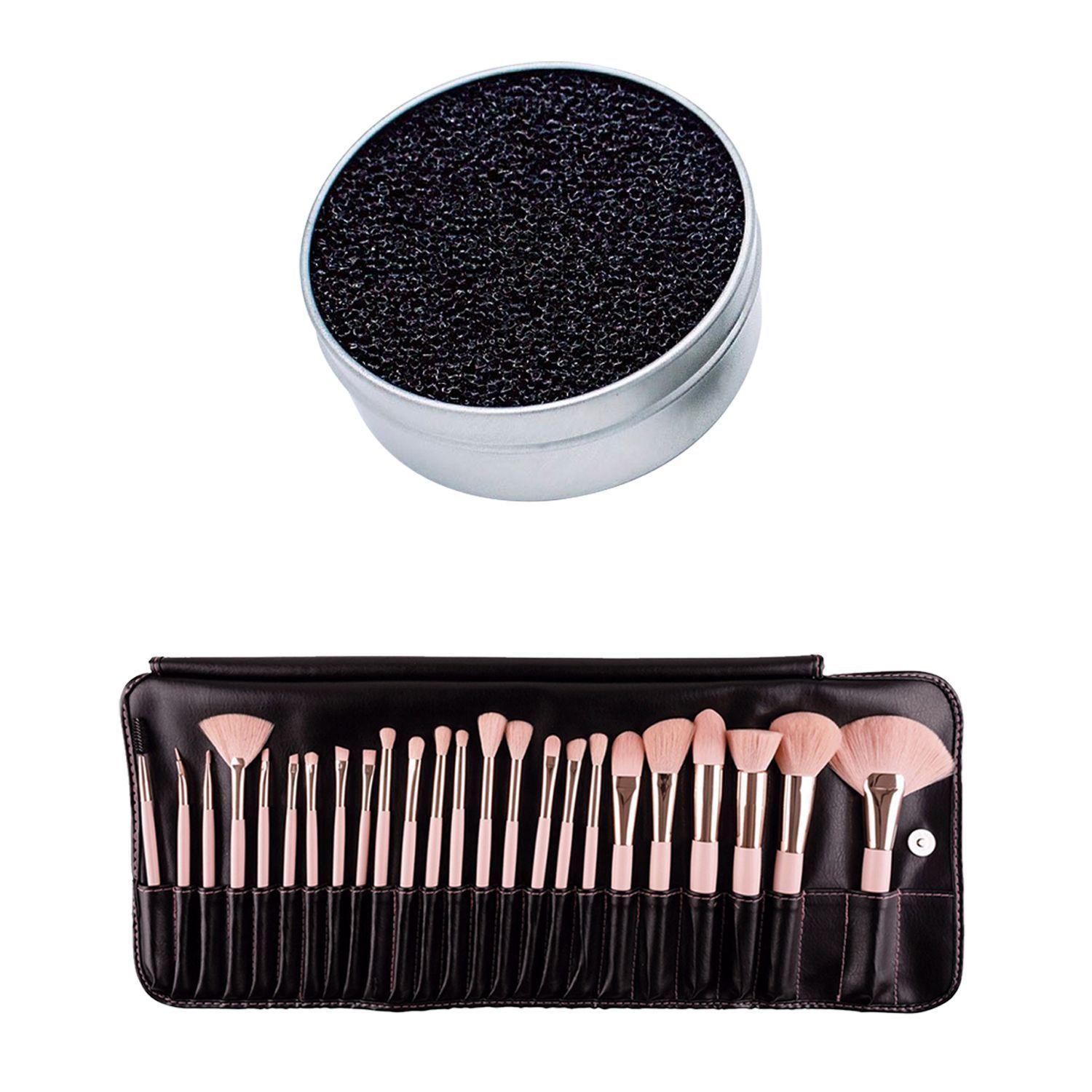 Pack Limpiador y mantenedor de Brochas de Maquillaje Prolux + Set 24 Brochas Pretty In Pink de Beauty Creations-0
