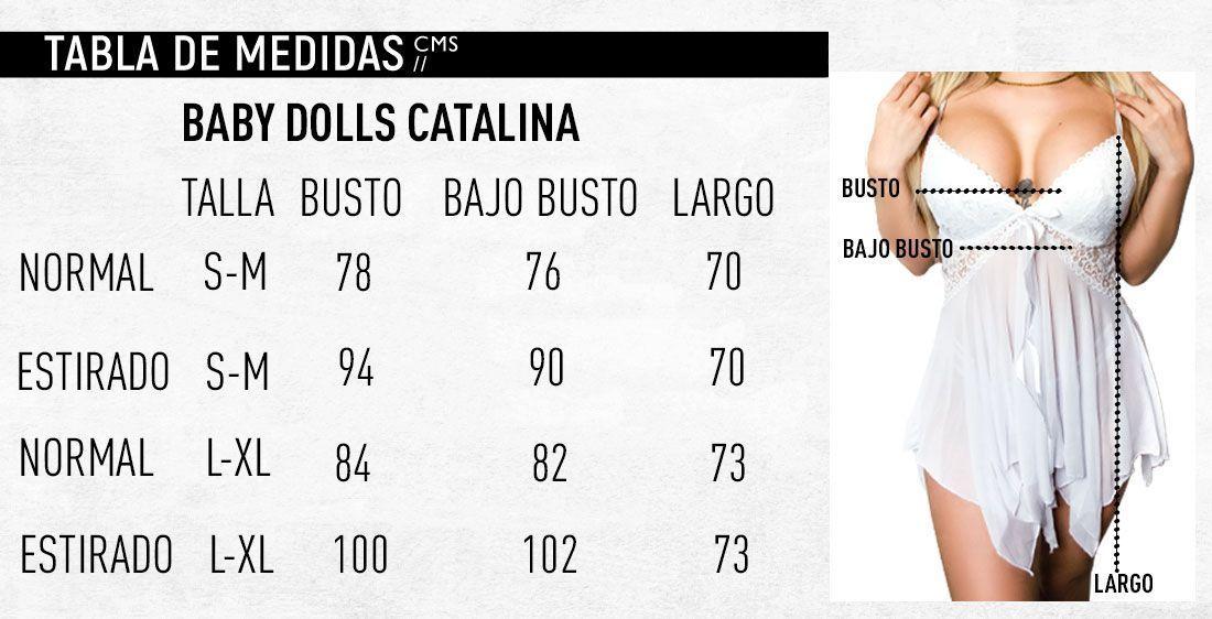 Baby Doll Sexy Catalina Rojo | S-M-3
