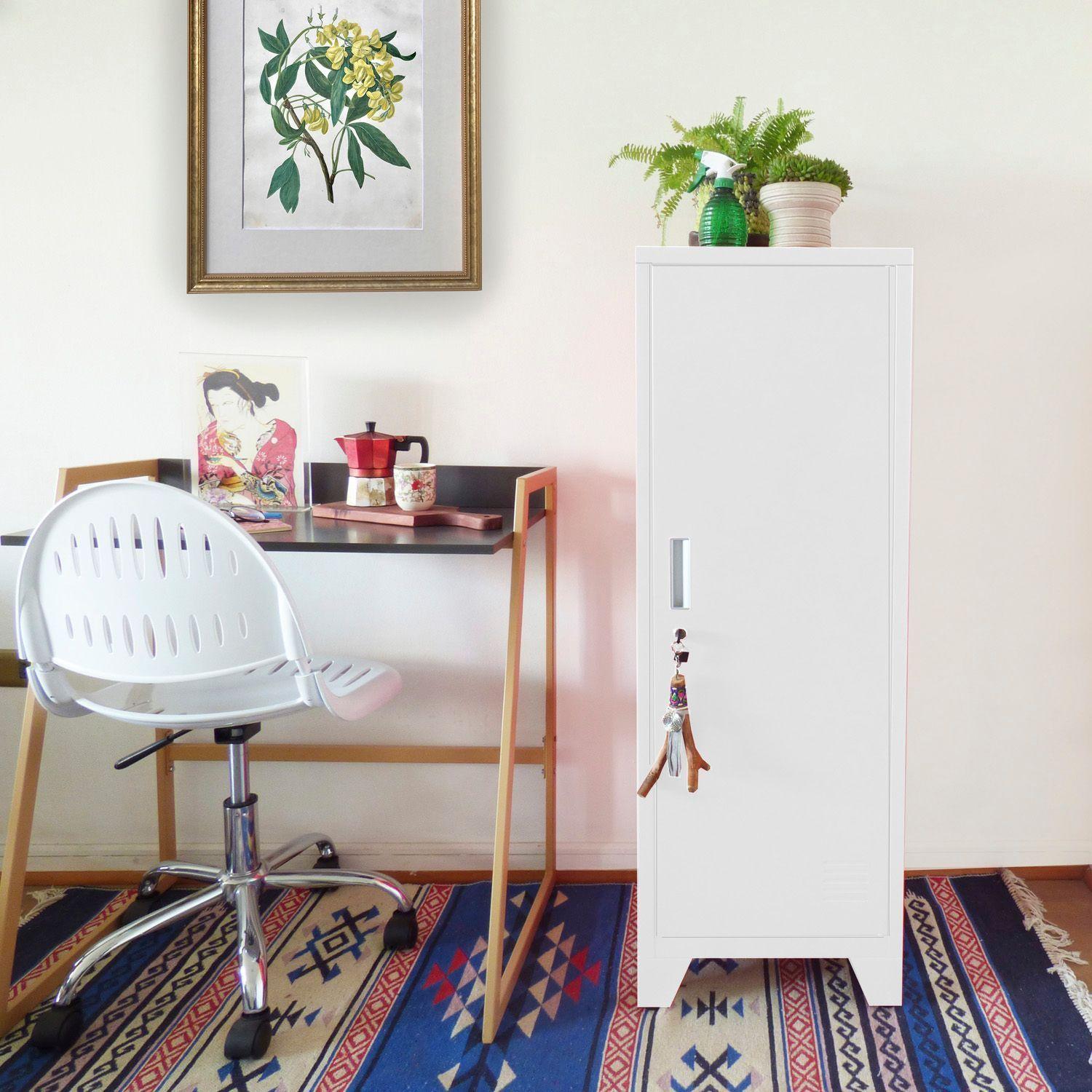MiniL Estante Blanco con repisas tipo locker Mobitat-3