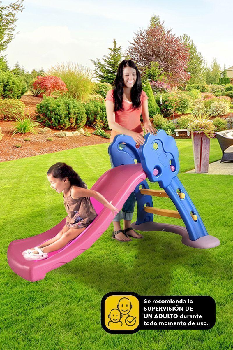 Resbalín Infantil con Aro de Básquetbol Azul-1