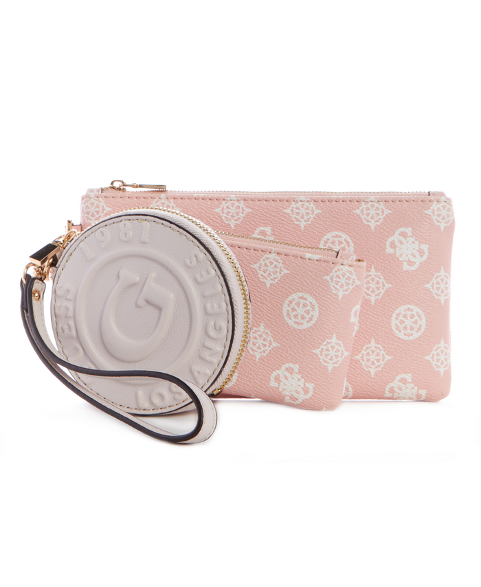 Billetera Guess Jody Trio Zip Set Pgi Rosado-0