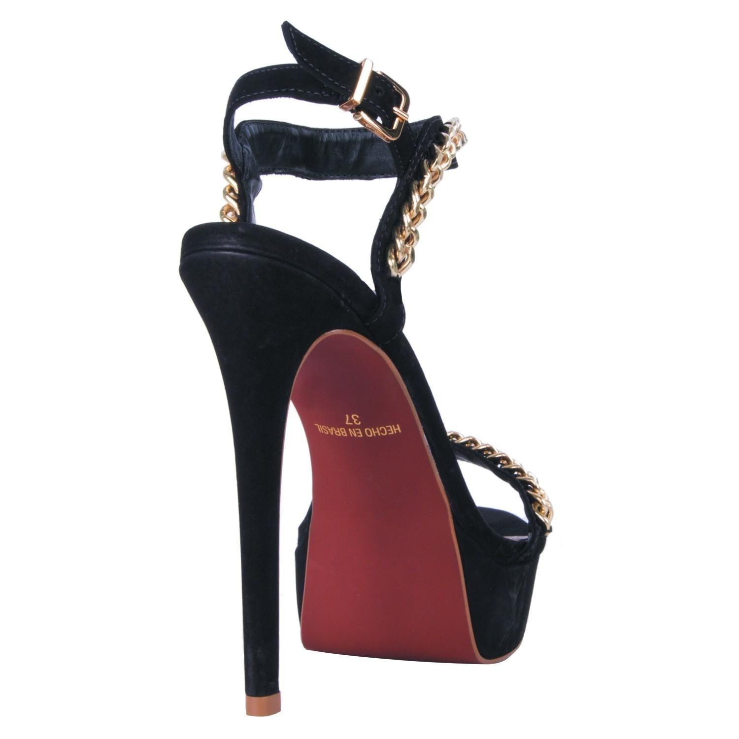 Sandalia Vestir Mingo Mujer Negro - S505-2