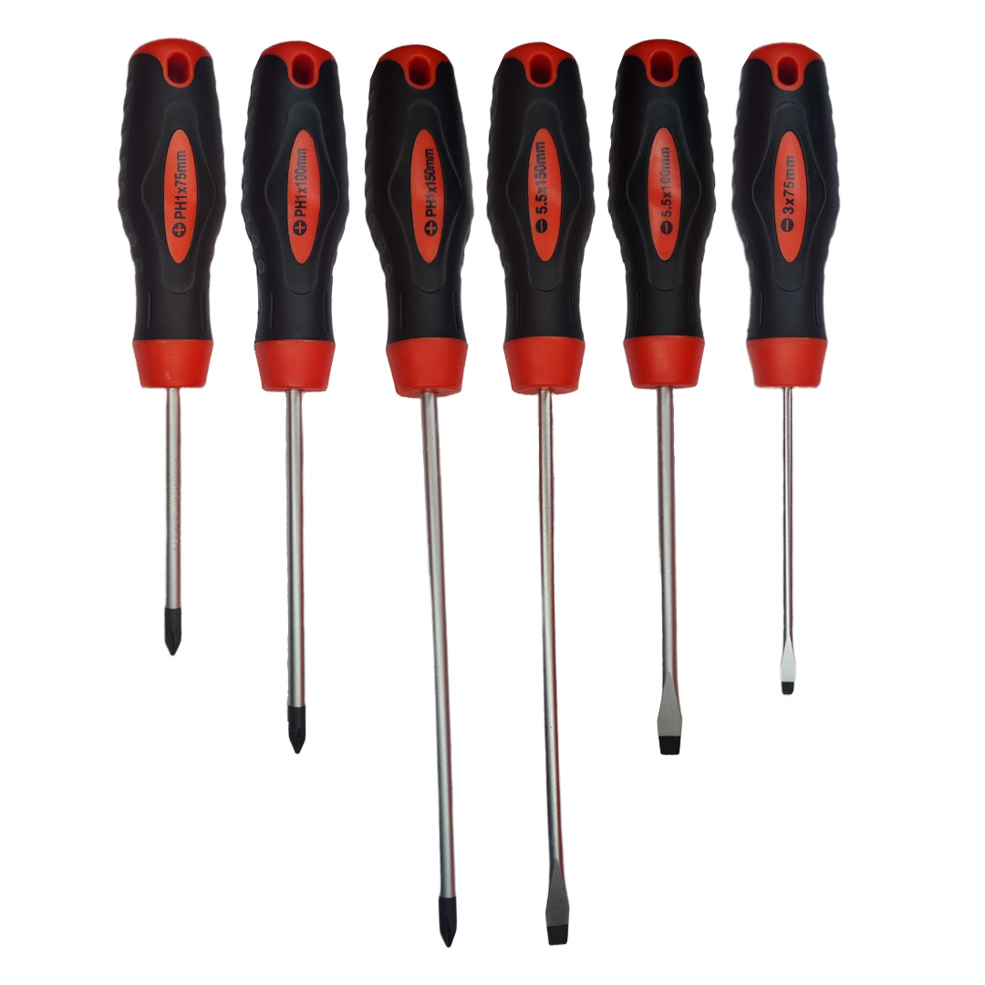 Set Atornilladores 06 PCS, Punta Magnética Cromo Wurth W-Max-0