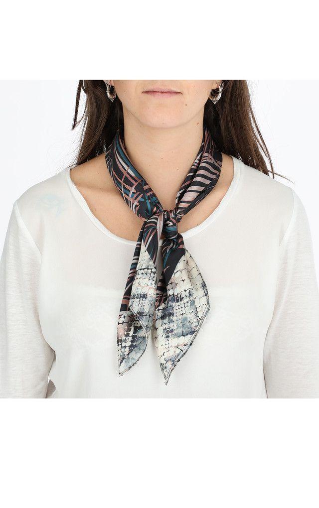 Bandana Estampada Hoja Azul i-D-1