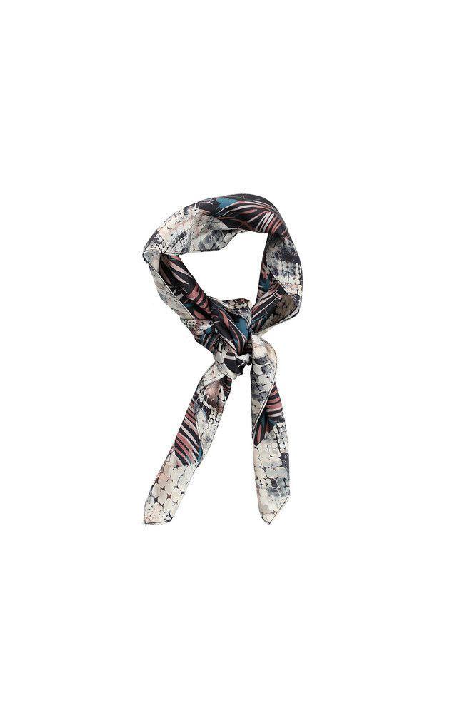 Bandana Estampada Hoja Azul i-D-0