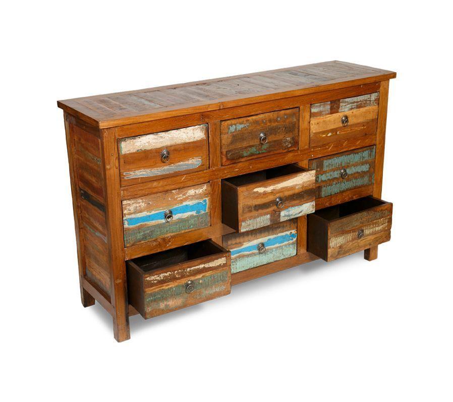 Comoda Fort Comoda de madera reciclada-3