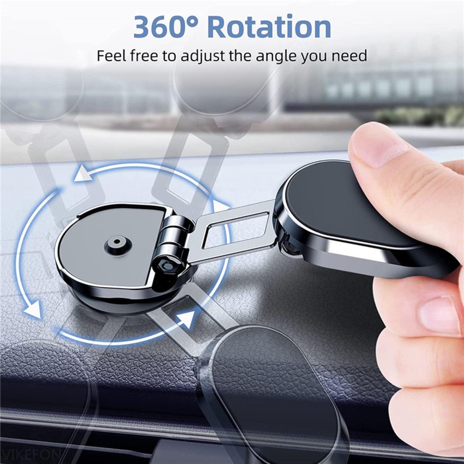 Soporte Porta Celular Magnético 360° Auto Universal Plegable-7