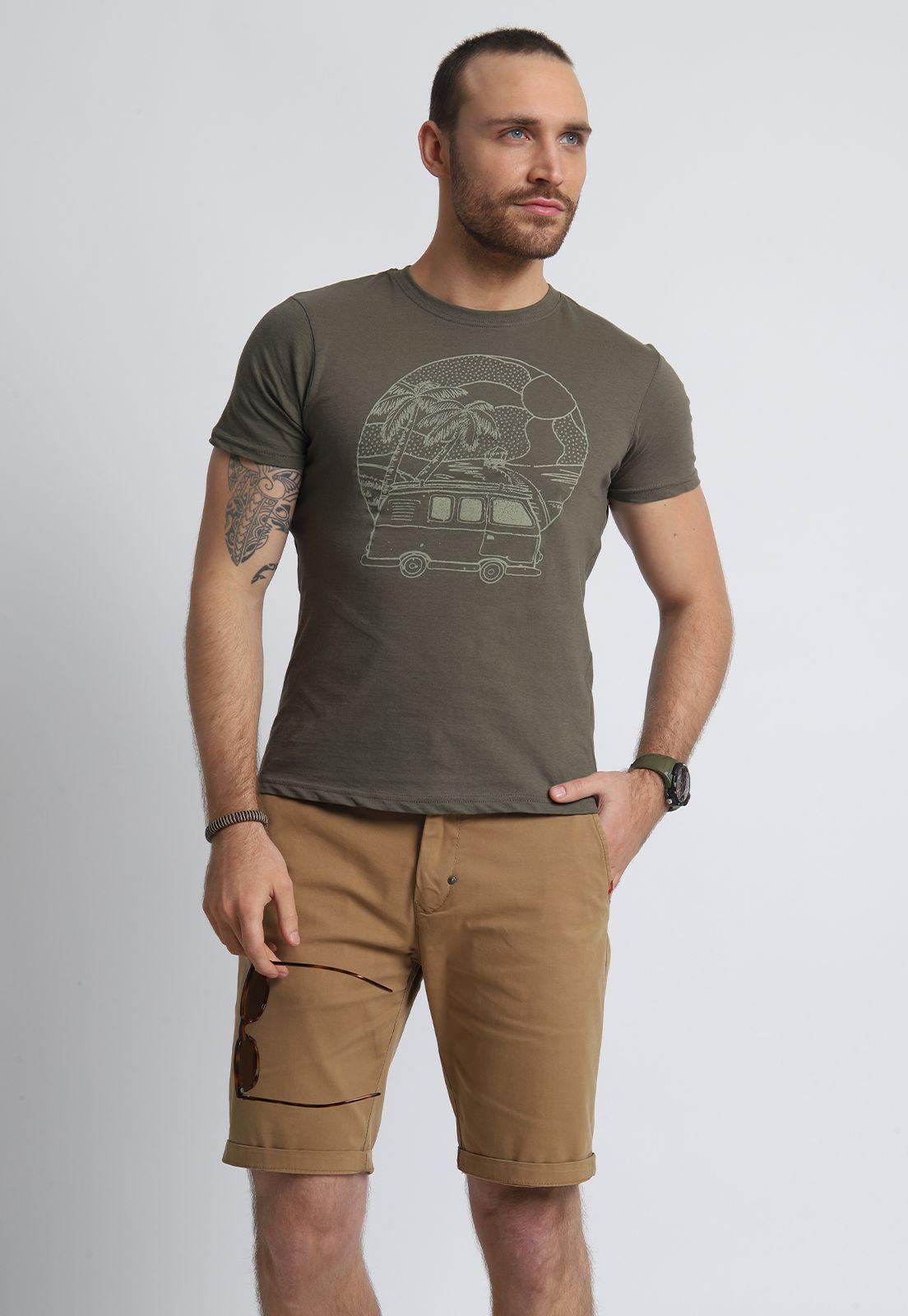Polera Manga Corta Slim Fit Estampada Arrow-1