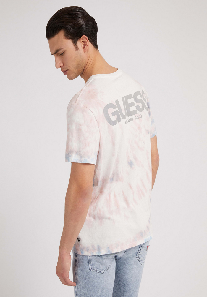 Polera Guess Ss Bsc Reflective Tie Dye Tee F0E1 Multicolor-1