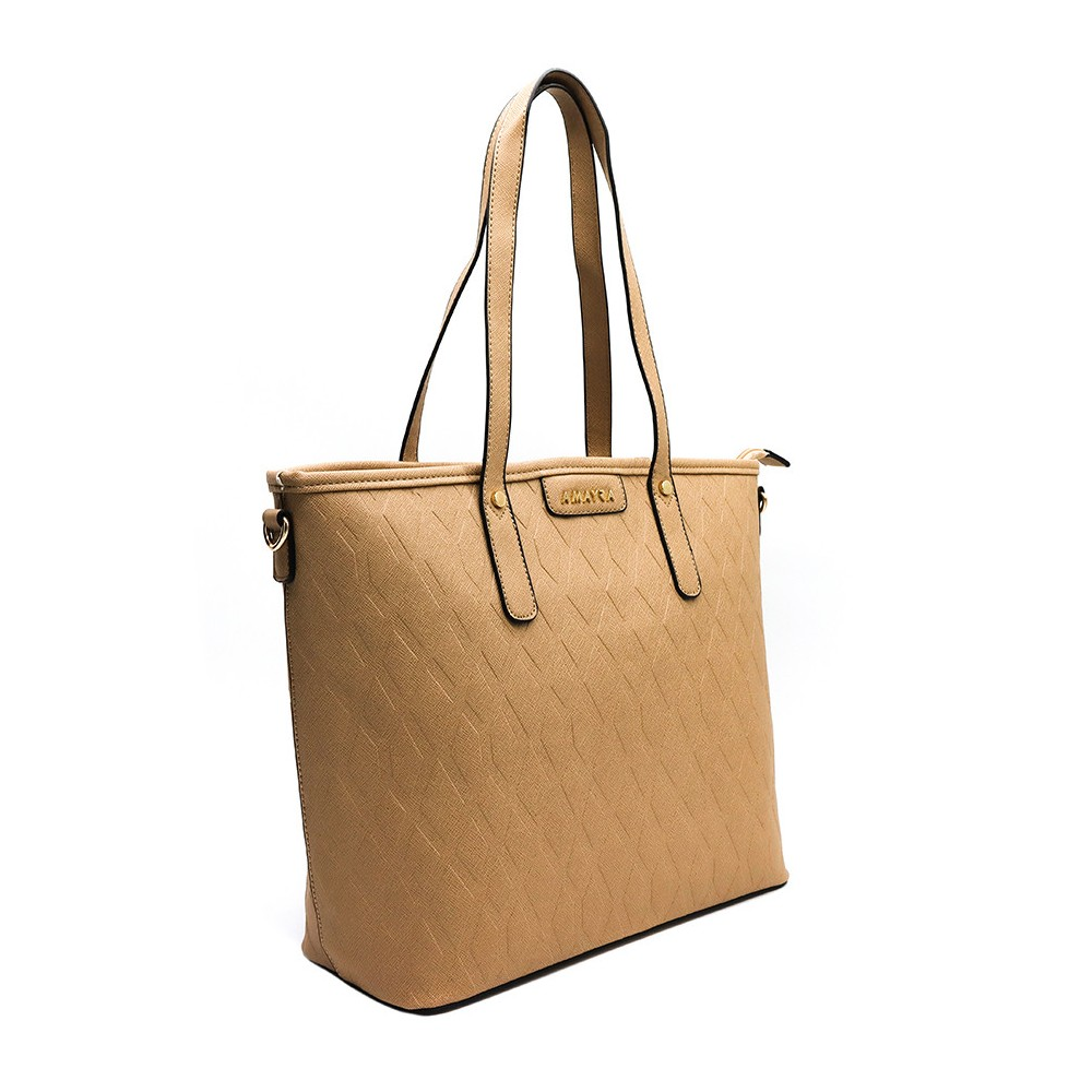 Cartera beige dos asas-1
