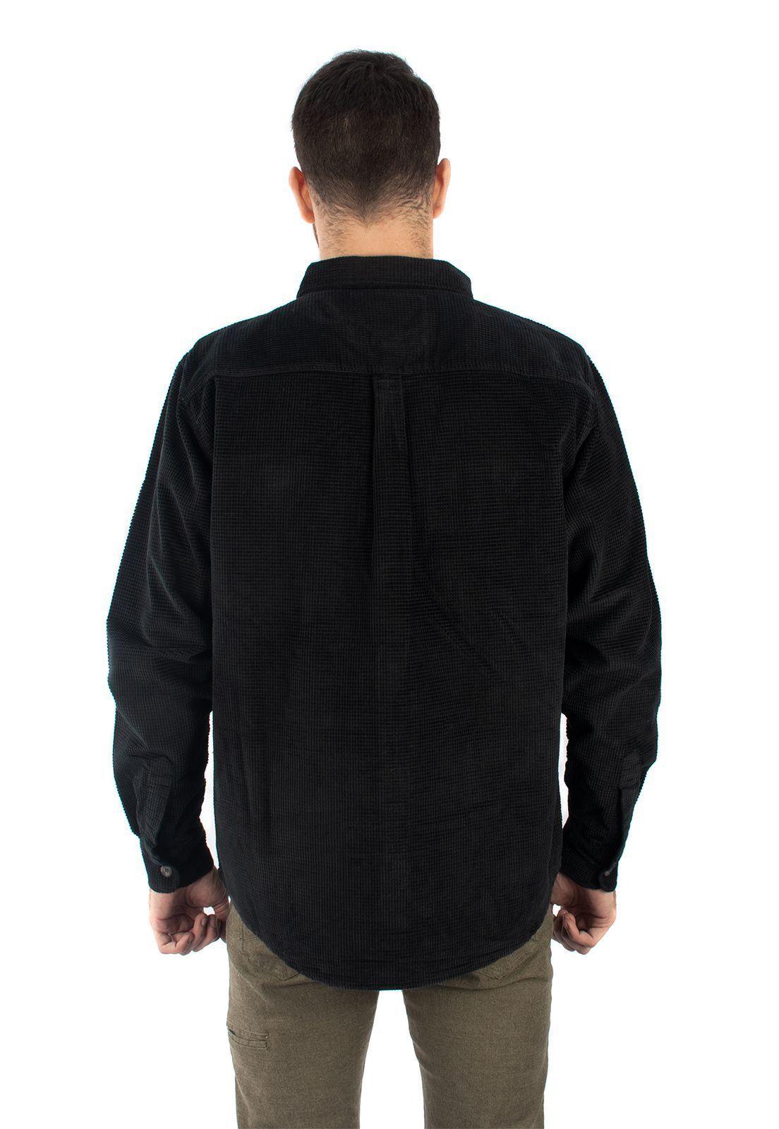 Camisa Corduroy Forestman Negro Falcone-2