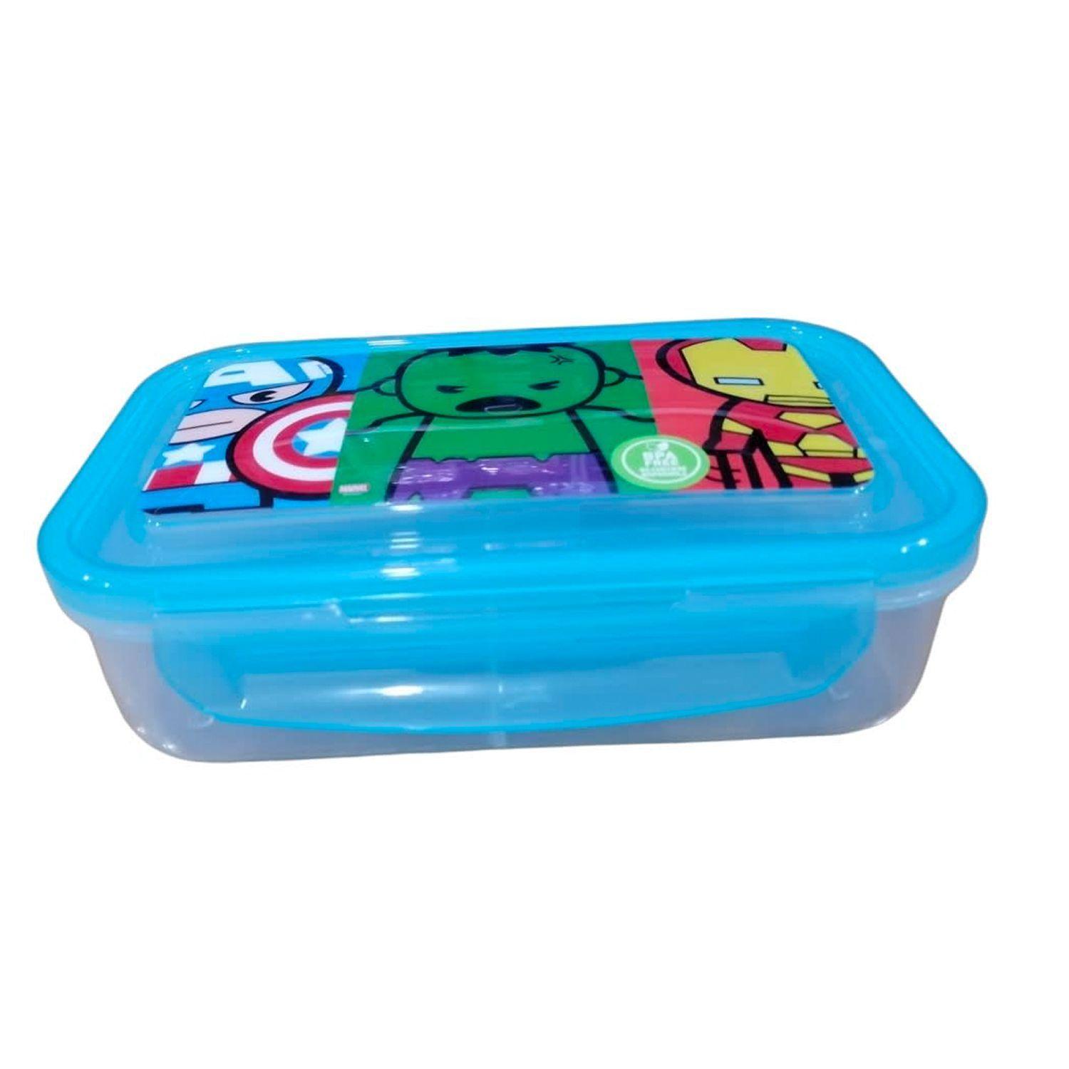 Taper Hermético Rectangular 700 ml Diseño Marvel Avengers-1