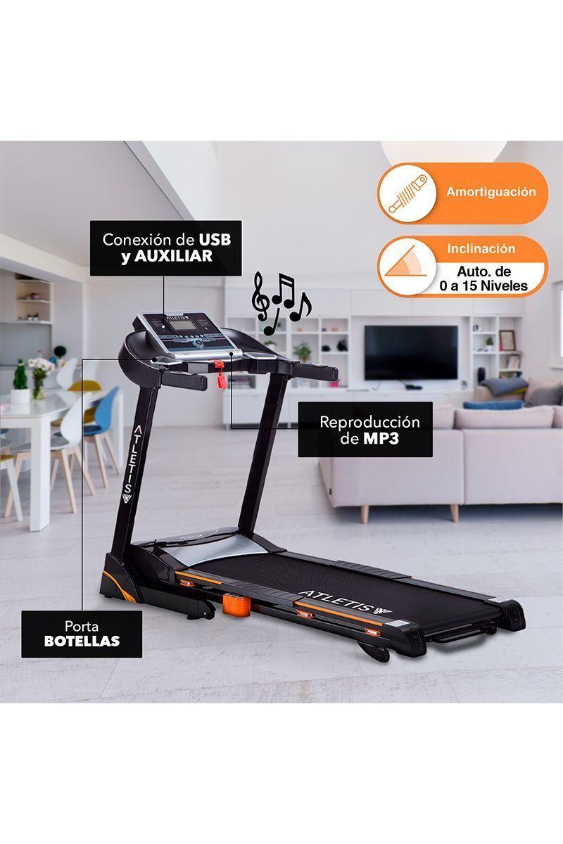 Trotadora Atletis Pro CS6069 LCD 5" MP3 USB Negro-4